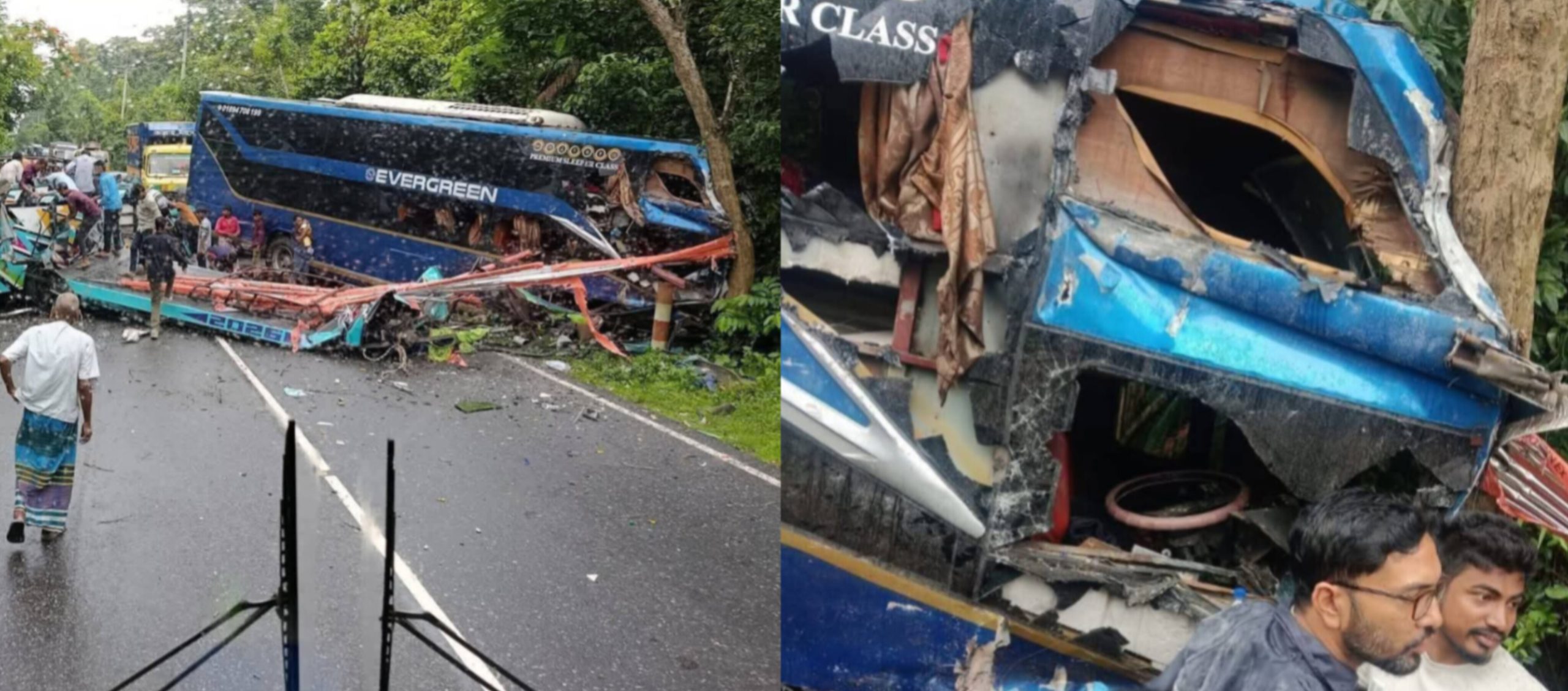 চট্টগ্রাম-কক্সবাজার মহাসড়কে মেধা-কচ্ছপিয়ায় দুই বাসের মুখোমুখি সংঘর্ষ, নিহত ও আহত