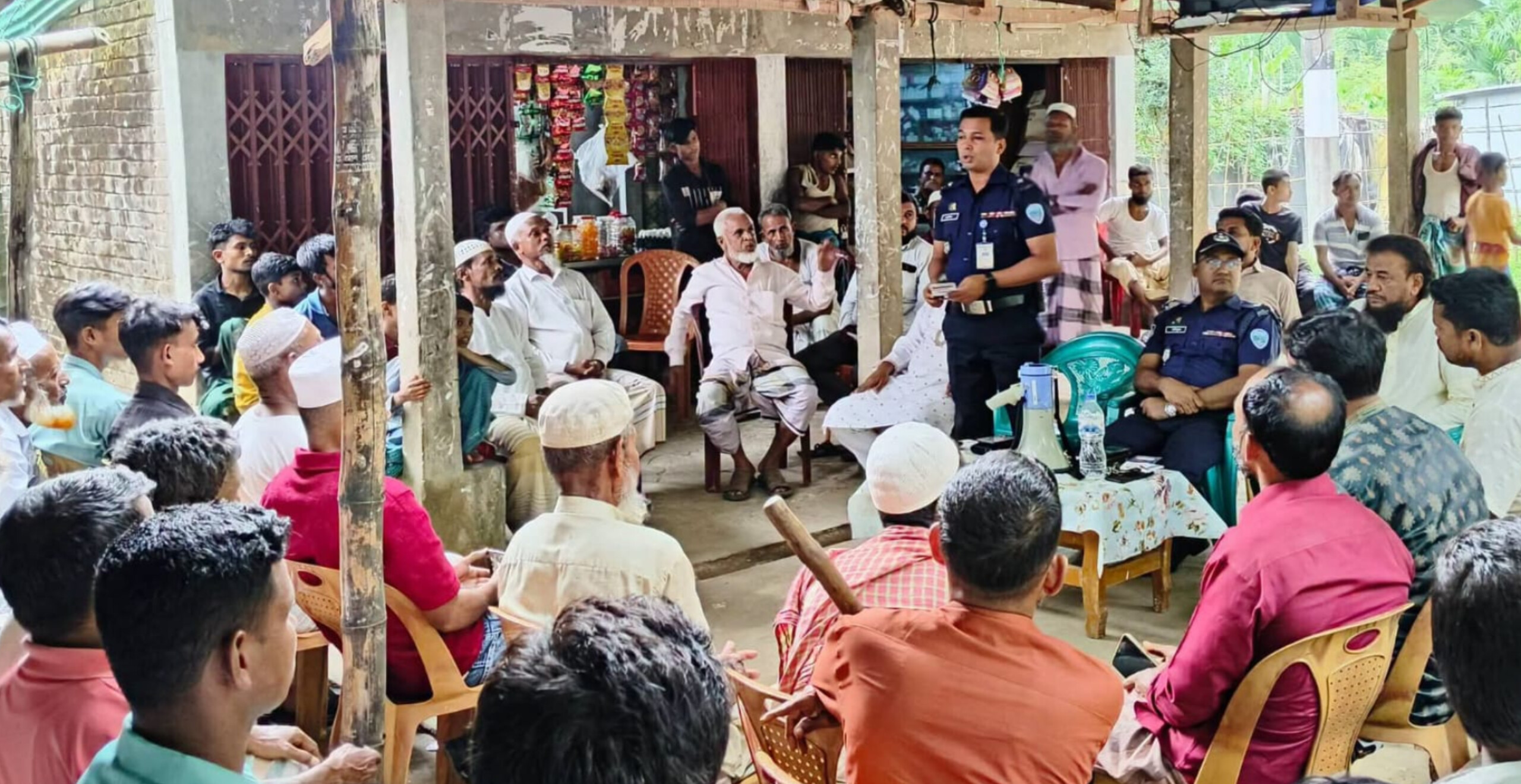 কচ্ছপিয়ায় মাদক, মানবপাচার ও অপহরণ প্রতিরোধে সচেতনতামূলক সভা