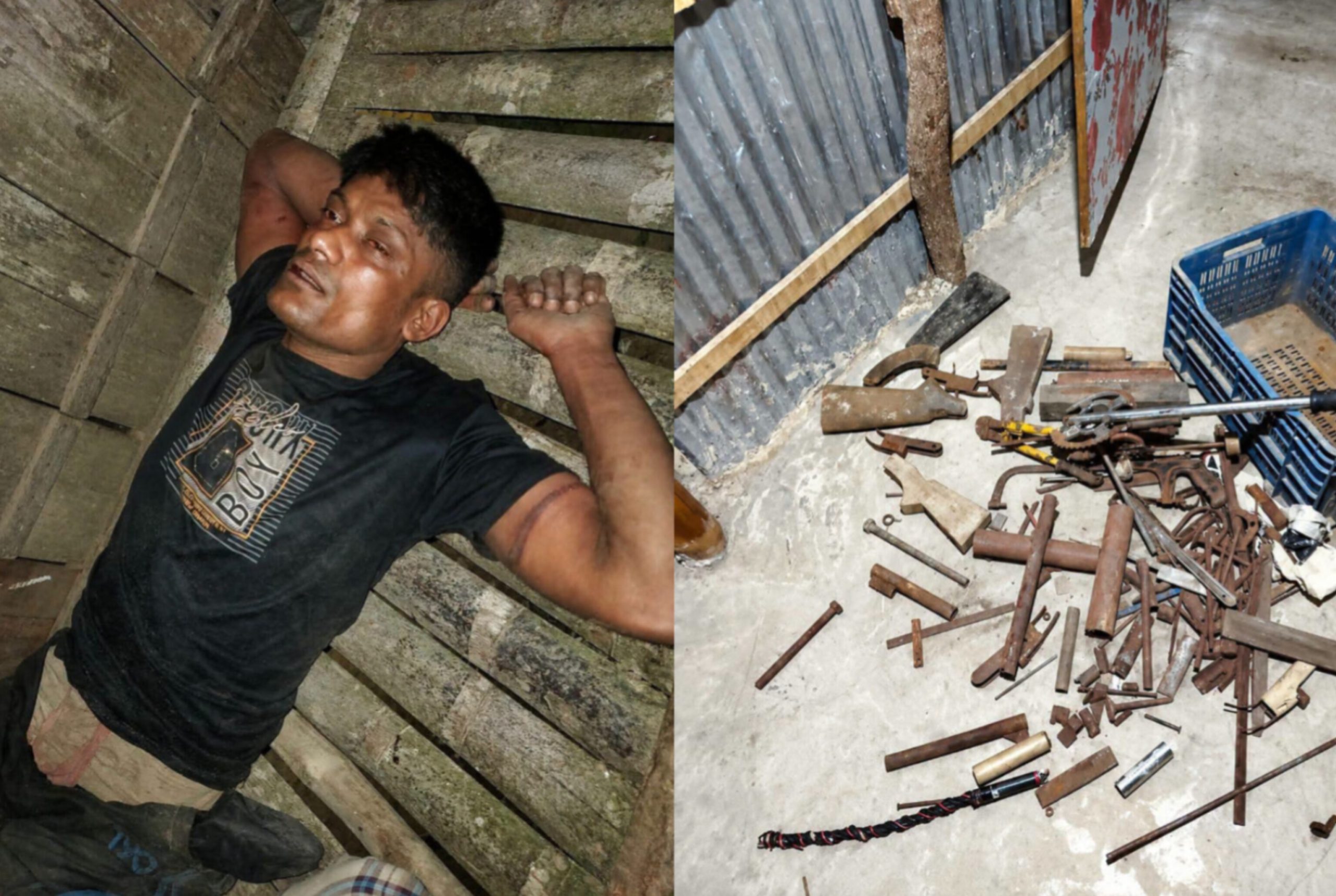 মহেশখালীর মিঠাছড়িতে নারীর ঘর থেকে অস্ত্র তৈরির সরঞ্জাম জব্দ, নারীসহ আটক ২